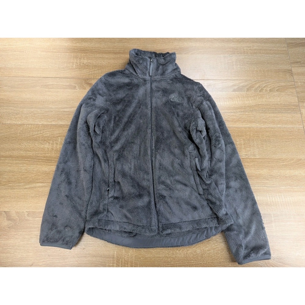 The North Face Osito Women's Gray Full Zip Jacket Fleece Pockets Size Small